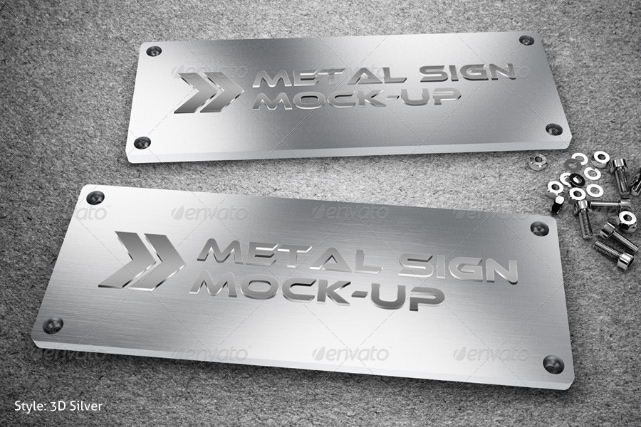 Download Metal Sign Mock Up By Sealord Graphicriver