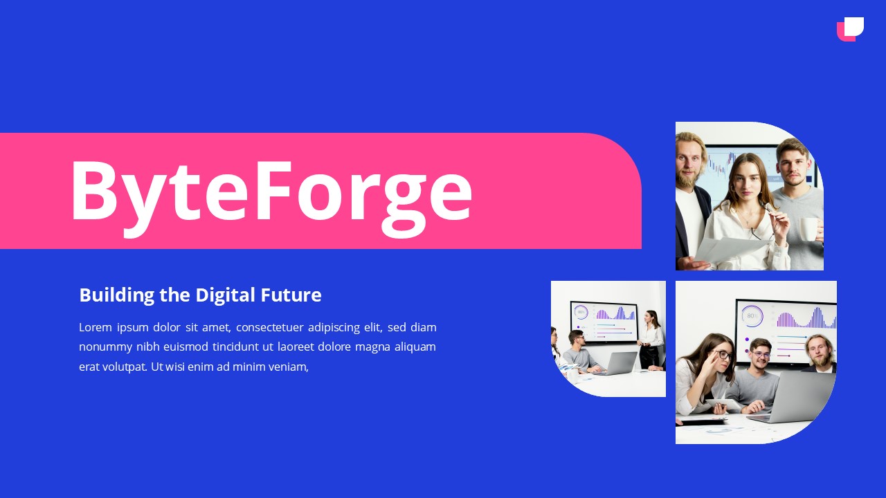 ByteForge - Digital Business Google Slide Presentation Template ...