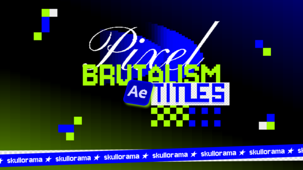 Pixel Brutalism Titles Titles template preview
