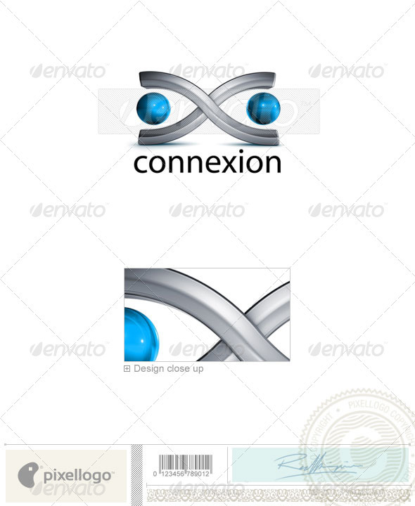 Technology Logo 3D-728 - 3d Abstract