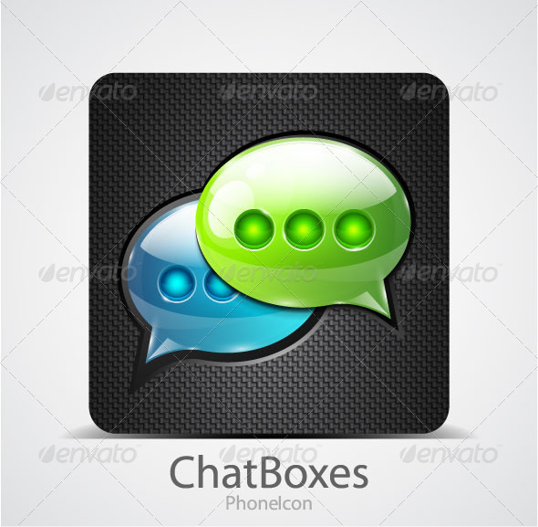 Chat boxes Phone Icon