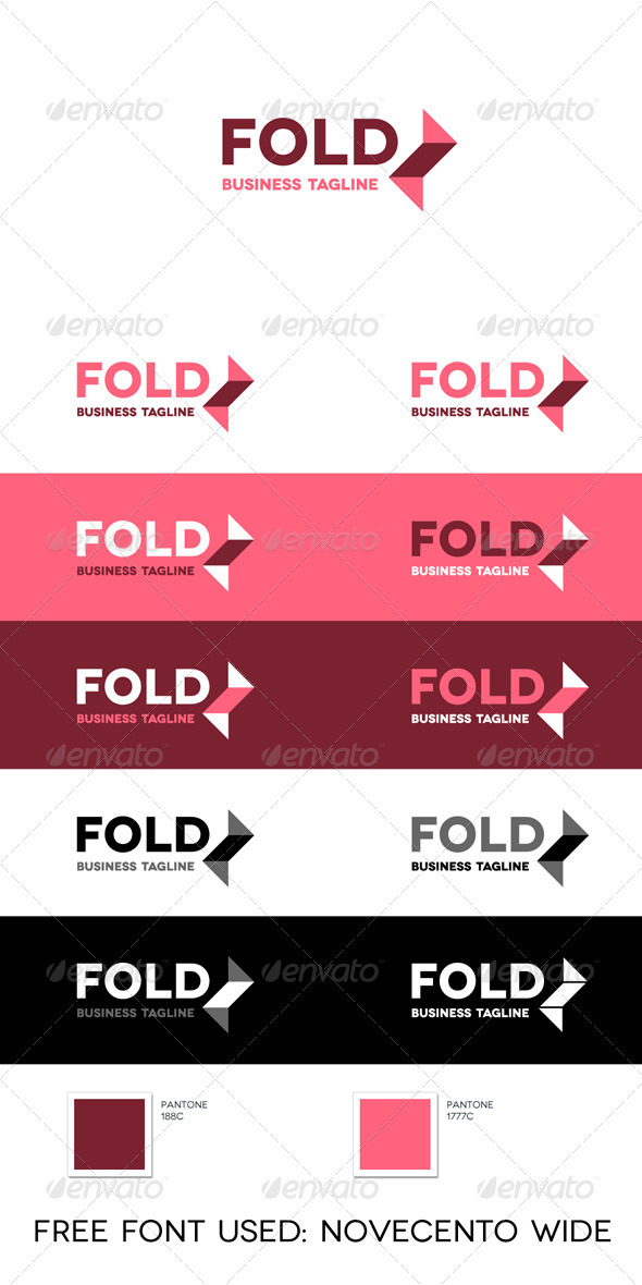 Fold Logo - Abstract Logo Templates