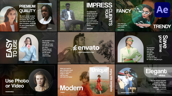 Aesthetic Slideshow for After Effects Openers template preview