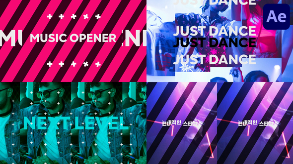 Music Opener for After Effects Openers template preview