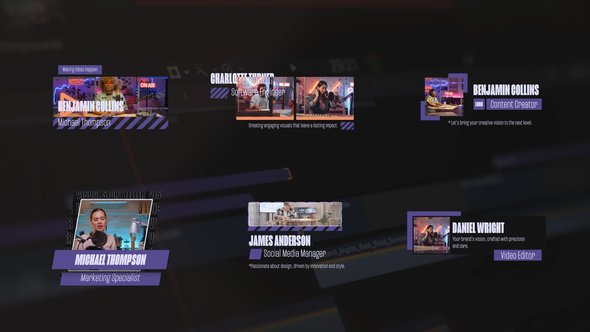 Dynamic Name Tag & Lower Thirds Elements template preview