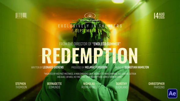 Darkness Cinematic Title Titles template preview