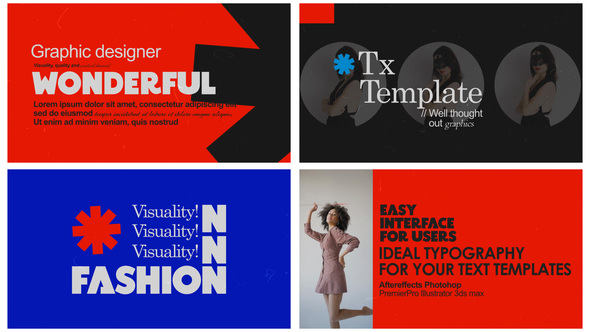 Colorful Text Opener Openers template preview