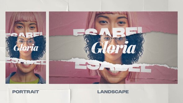 Torn Paper Intro Logo Openers template preview