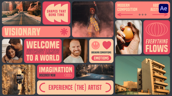 Multiscreen Typo Logo Intro Openers template preview