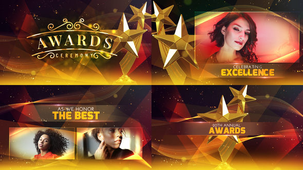 Cinematic Award SlideShow Video Displays template preview