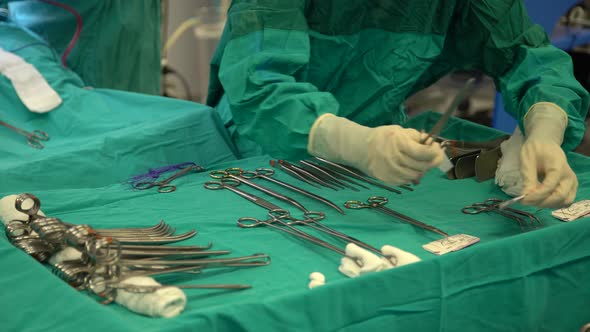 Operating Table During Surgery