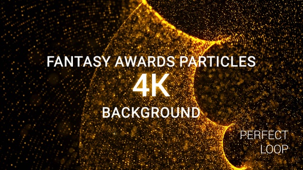 Fantasy Awards Particles Background 4k