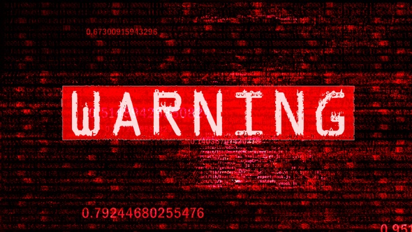 4k Warning Glitch Background alt