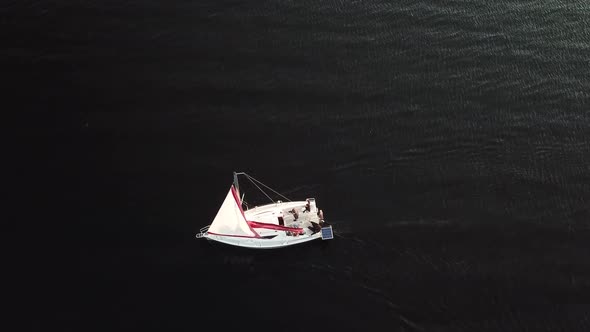 Newlyweds Sail on the River