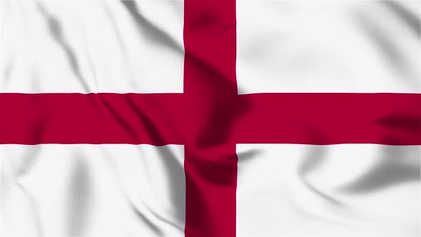 4K England Flag - Loopable