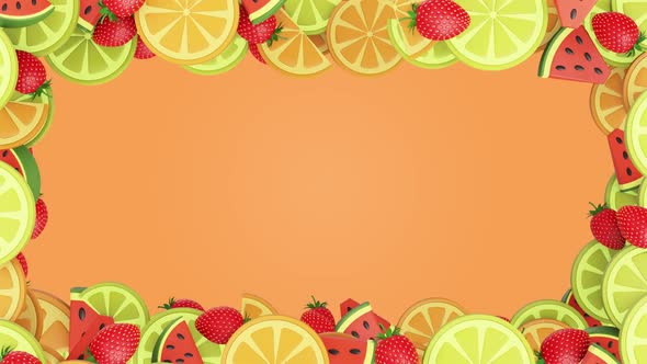 Bright juicy summer citrus background