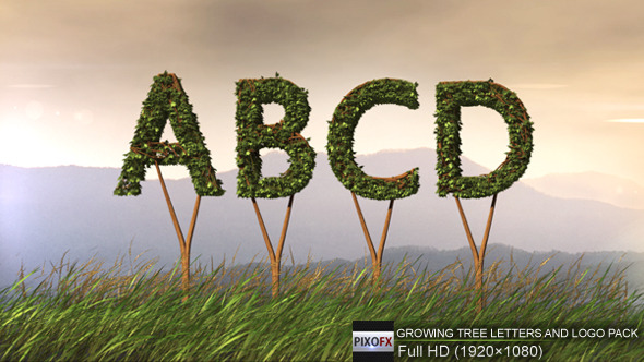 Growing Tree Letters And Logo Pack