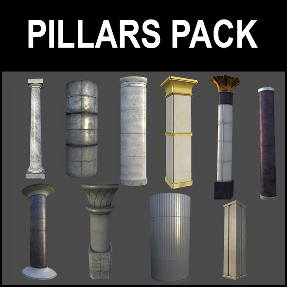 Pillar Pack - 3DOcean Item for Sale