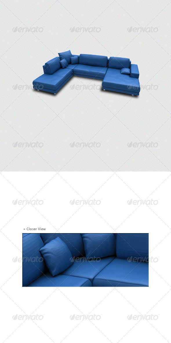 3D Sofa Render