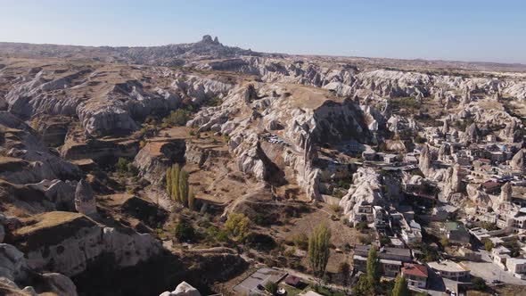 Cappadocia Landscape Aerial View. Turkey. Goreme National Park alt