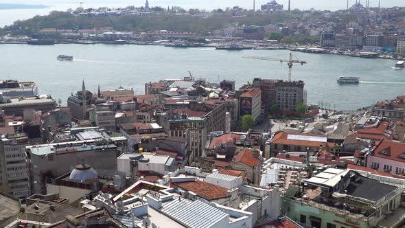 Istanbul Turkey November 2022 Great View of Istanbul From