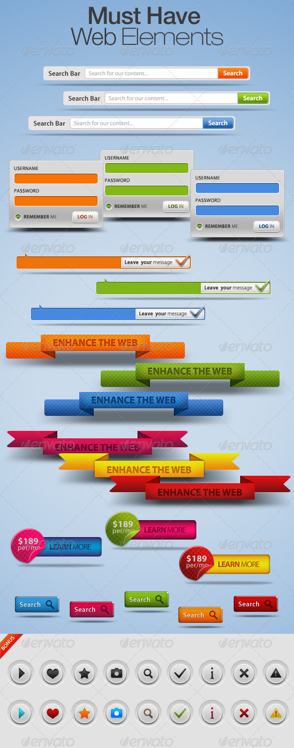 Must Have Web Elements - Web Elements
