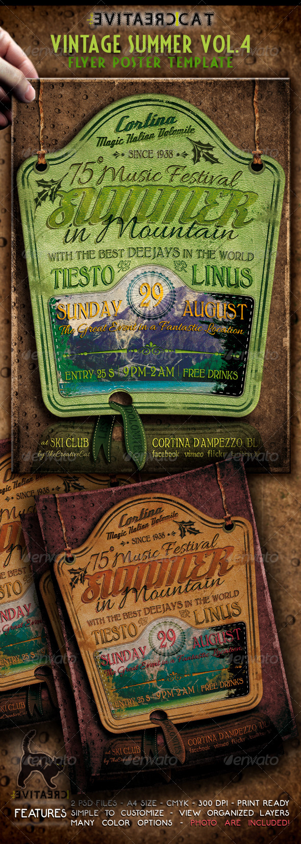 Vintage Summer Flyer/Poster Vol.4 - Events Flyers