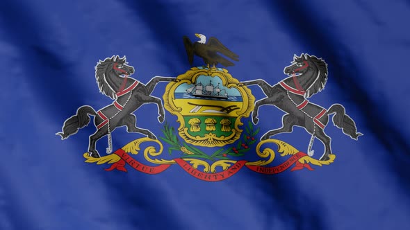 Flag of state Pennsylvania alt