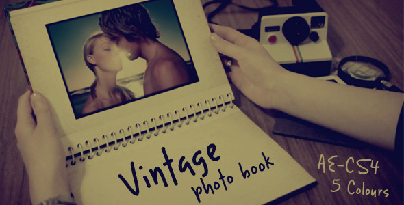 Vintage photo book - VideoHive 531252