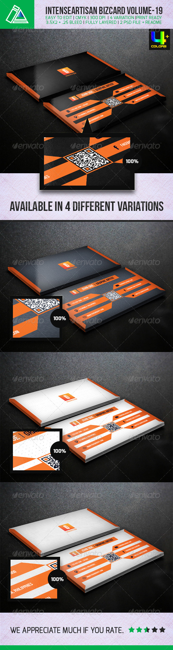 IntenseArtisan Creative Business Card Vol-19 - Creative Business Cards