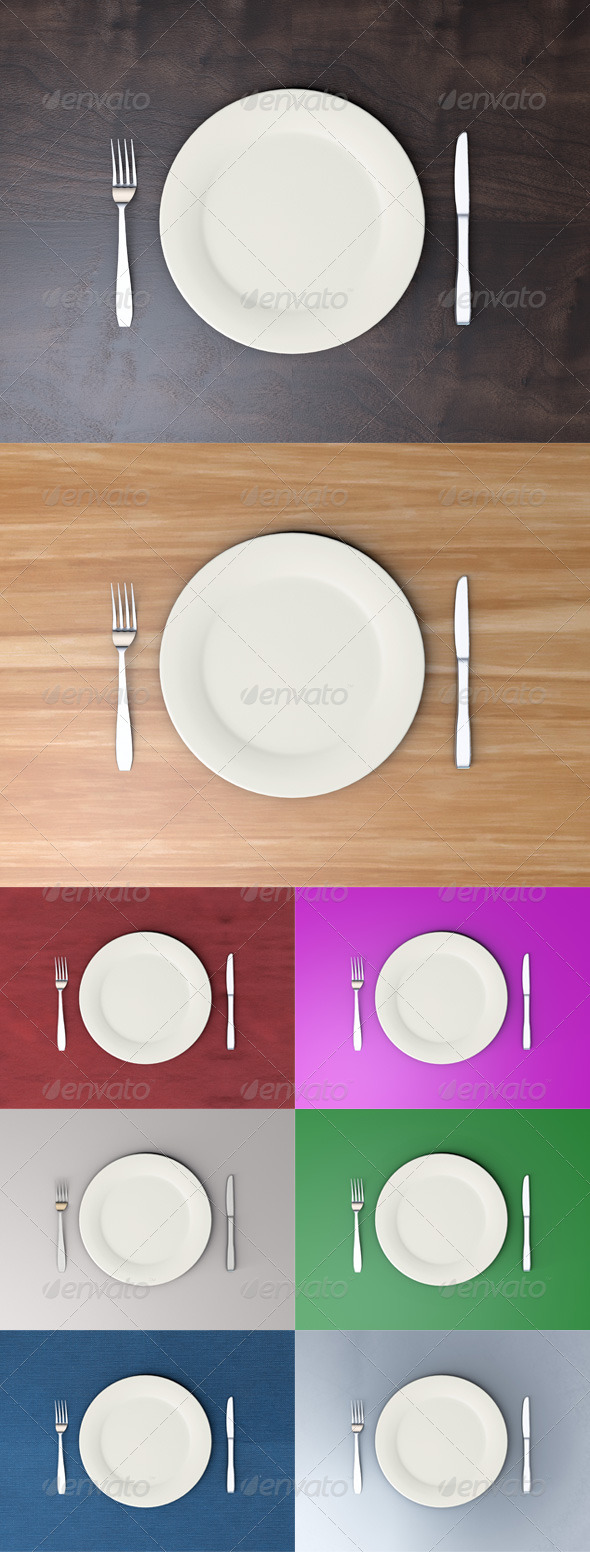 Dining Set - Objects 3D Renders