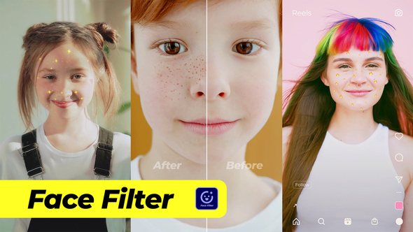Face Filter | Instagram TikTok Snapchat Elements template preview