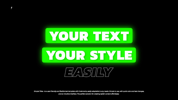 Simple Titles 1.0 | After Effects Titles template preview