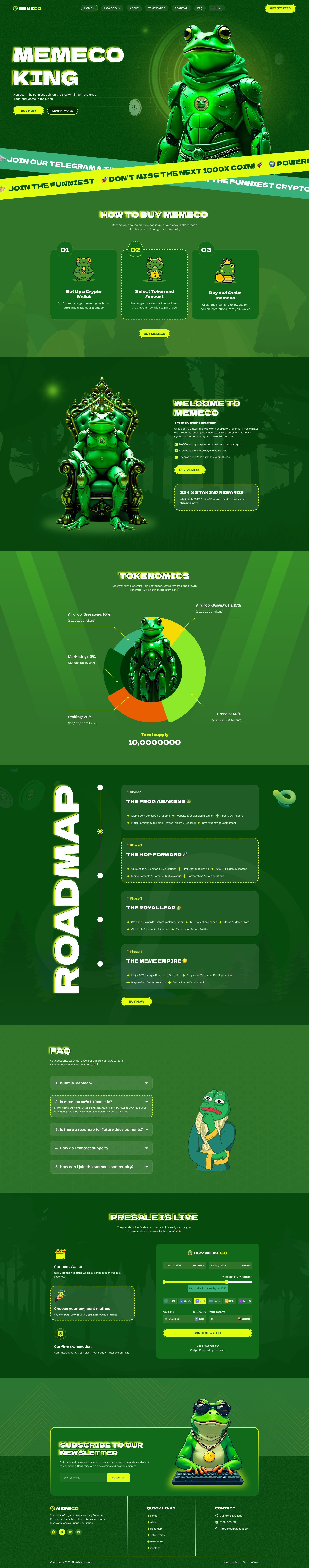 Memeco - Meme Coin ICO & Crypto Figma Template by pixelaxis | ThemeForest