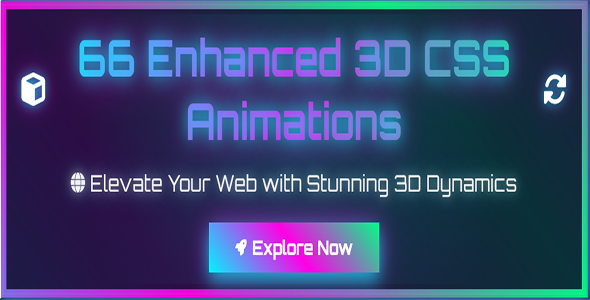 ✨ CSS 3D Animation Library 2025 – 66+ Enhanced Animations | Lightweight Animate.css Alternative