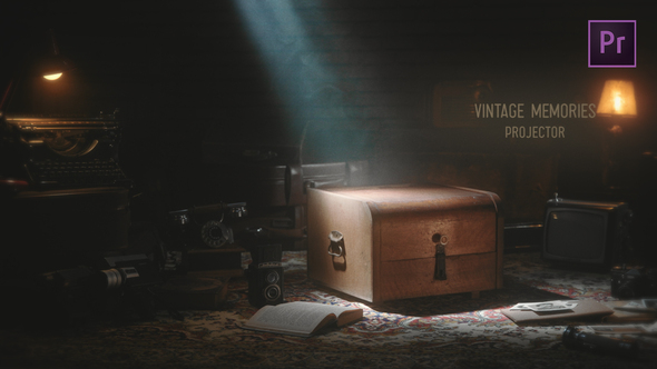 Retro Memories Film Projector - Premiere Pro Premiere Pro template preview
