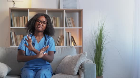 Stop Covid19 Medical Fraud Woman Nurse Hospital alt