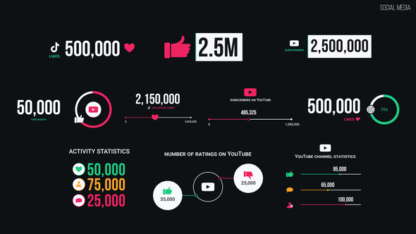 Social Media Infographics template preview