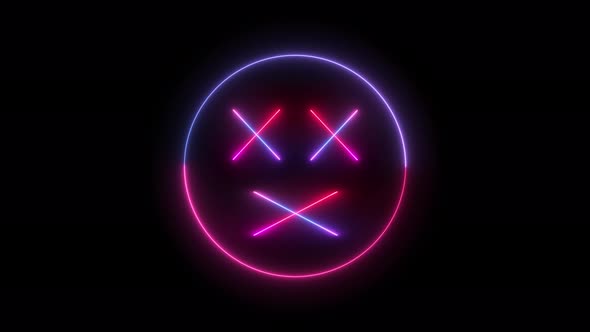 Gradient Neon Glowing Smile alt