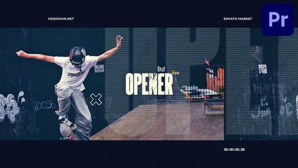 Beat Style Opener for Premiere Pro Premiere Pro template preview