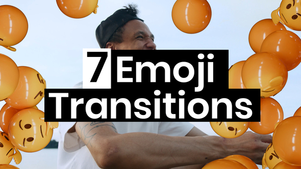 7 Emoji Transitions Elements template preview