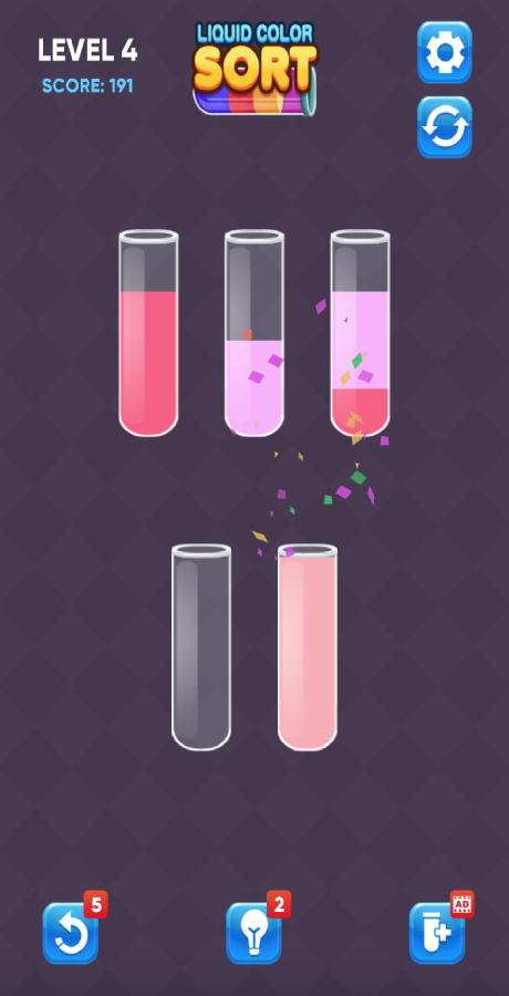 Liquid Color Sort - Puzzle Game Android Studio Project with AdMob Ads ...