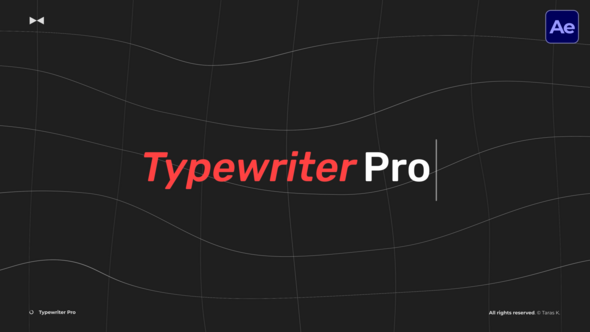 Typewriter Pro  AE Titles template preview