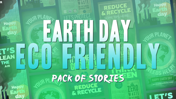 Earth Day Eco Friendly Stories Product Promo template preview