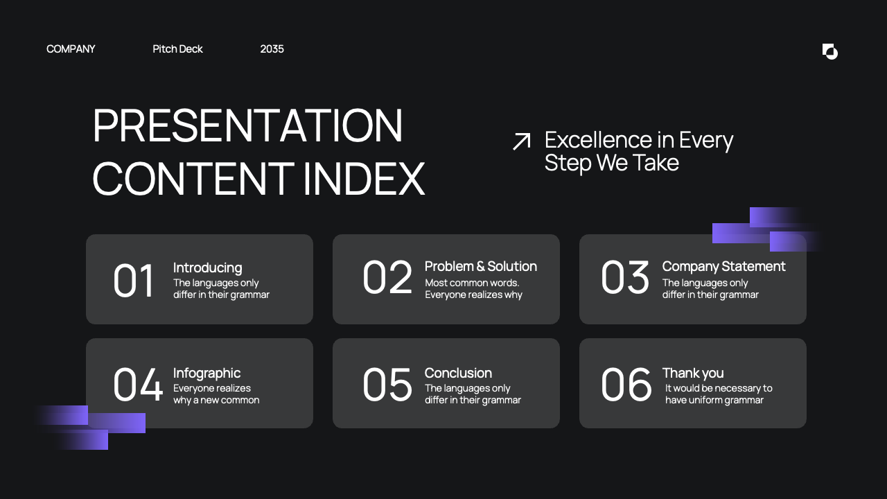 Black Blue Purple Gradient Modern Pitch Deck Presentation, Presentation ...