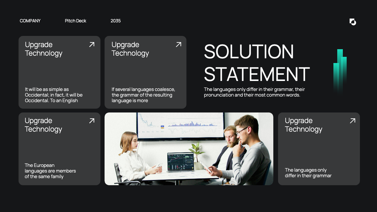 Black Blue Purple Gradient Modern Pitch Deck Presentation, Presentation ...