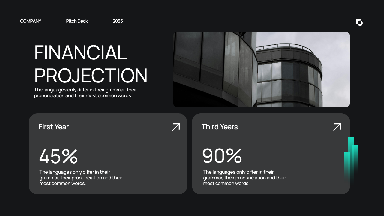 Black Blue Purple Gradient Modern Pitch Deck Presentation, Presentation ...