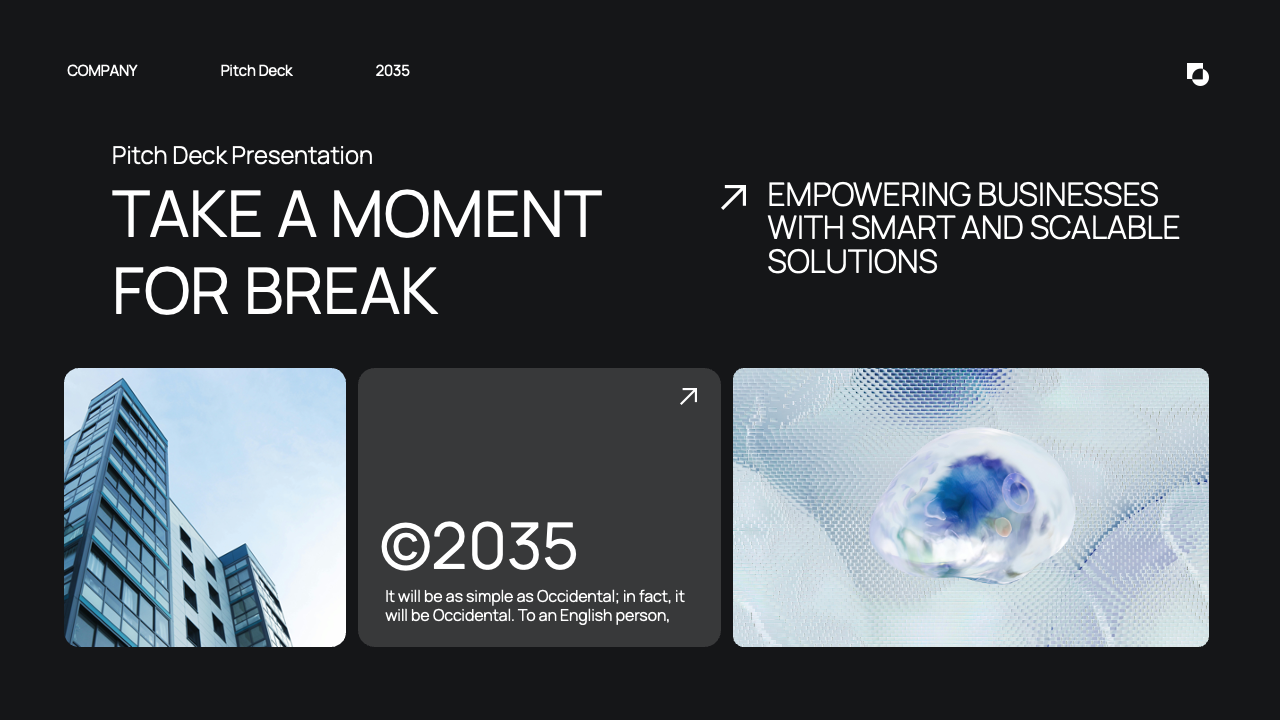 Black Blue Purple Gradient Modern Pitch Deck Presentation, Presentation ...