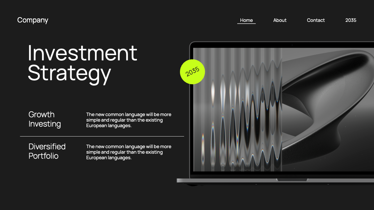 Green White Black Modern Minimalist Business Plan Presentation ...