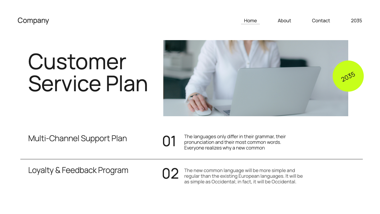 Green White Black Modern Minimalist Business Plan Presentation ...